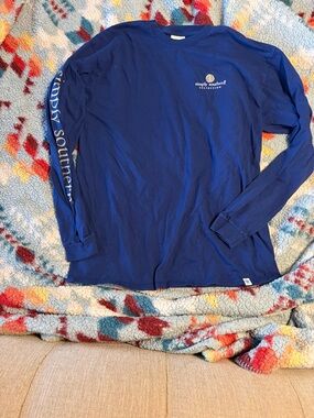 Simply Southern long Sleeve Crewneck Shirt in Navy Blue